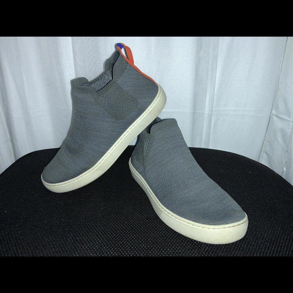 Rothy's Fog Melange Women's Size 8.5 US Gray Pull On Chelsea Ankle Boots